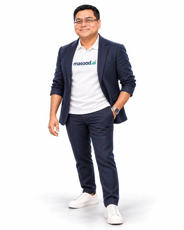 Illustrated Masood Khan, host of the films